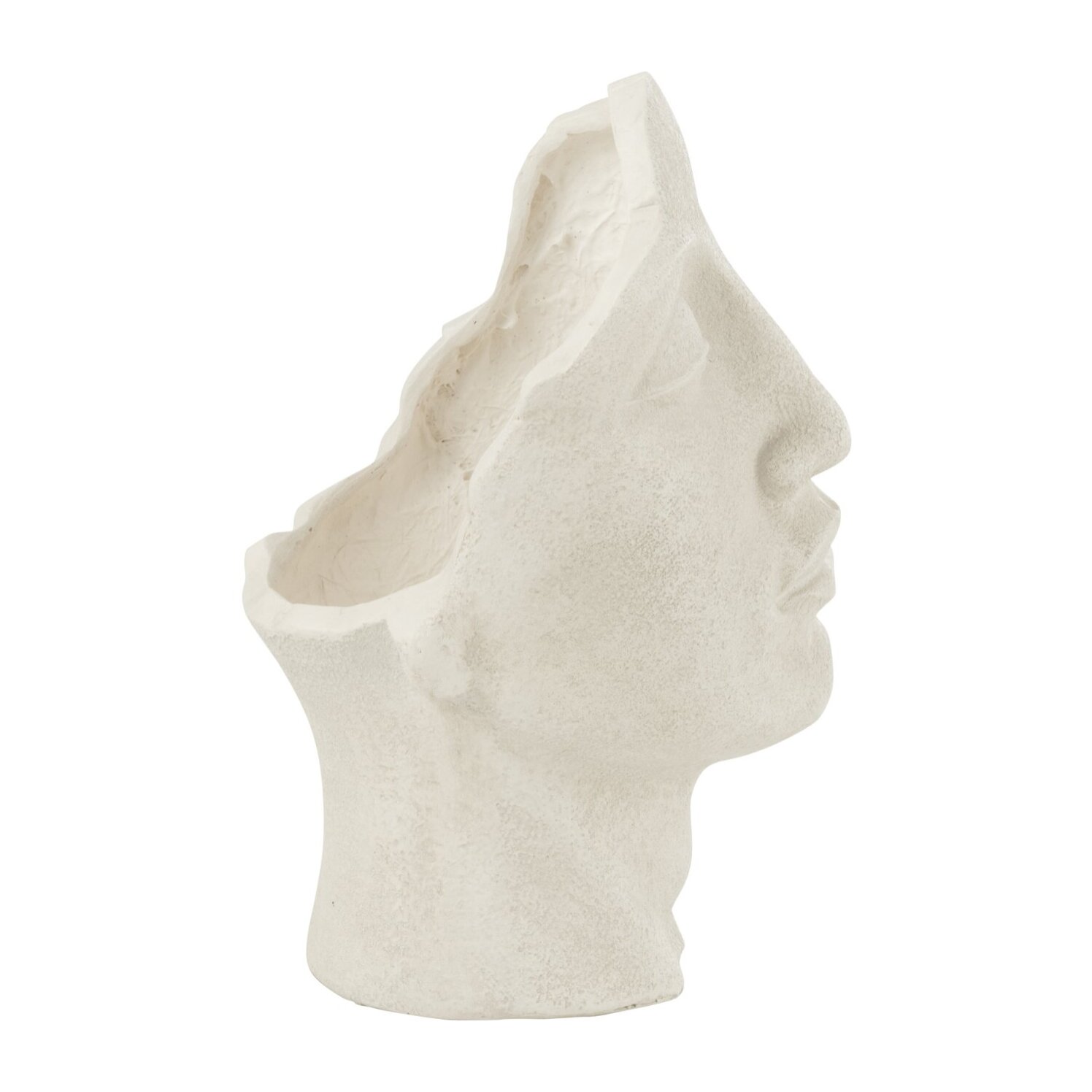 J-Line cache-pot David - céramique - blanc - small - Ø 22 cm