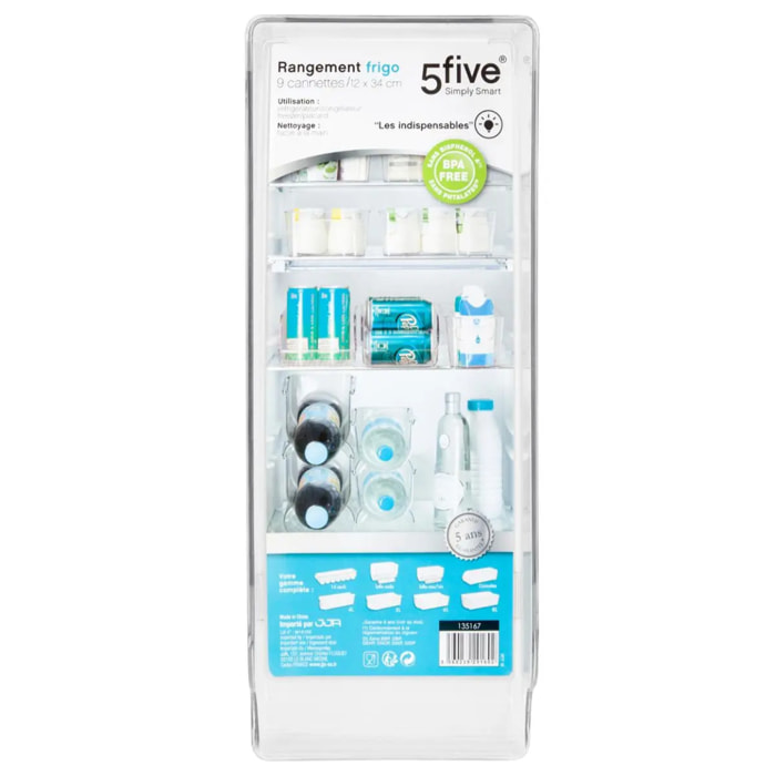 Rangement pour frigo "Smart Fridge" 11 canettes