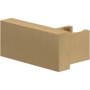 Support mural fixe pour douchette Universal rectangle Brushed Gold