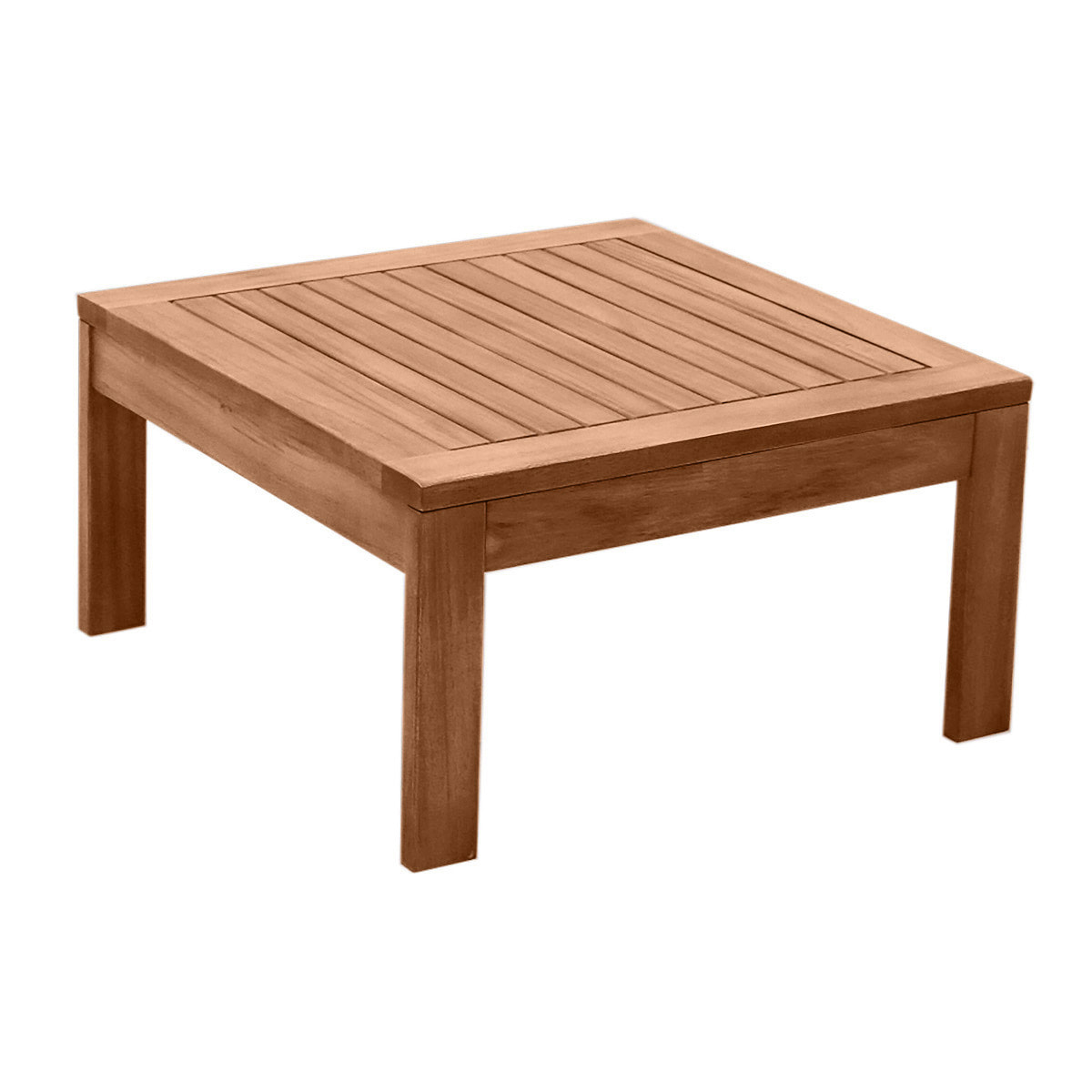 Table basse de jardin carré en bois massif L60 cm SALVADOR