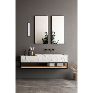 TIDE 300 Lampada da parete nero