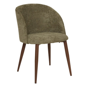 Fauteuil "Celeste" vert Kaki L60xp54xH80cm