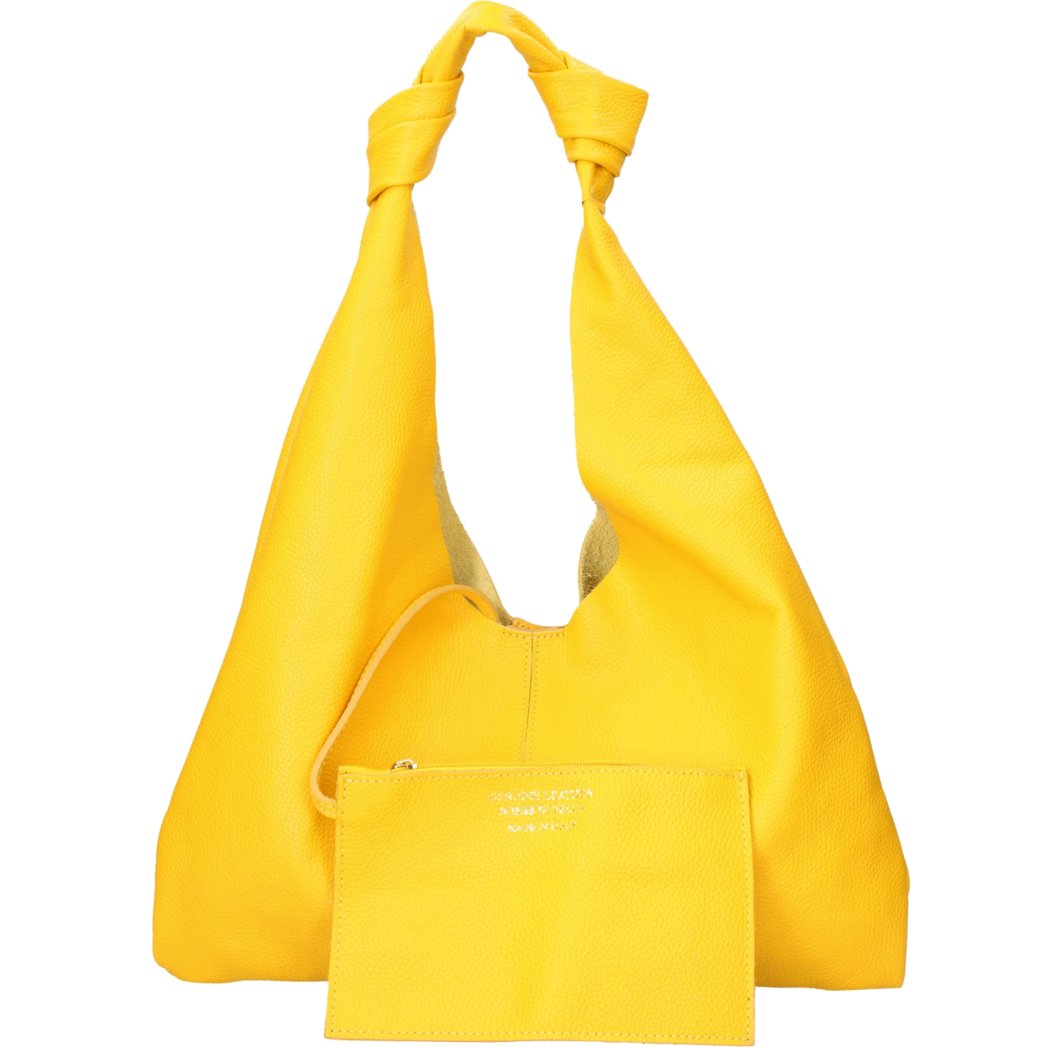 Borsa a spalla da donna In Vera pelle Made in Italy 40x42x2 cm