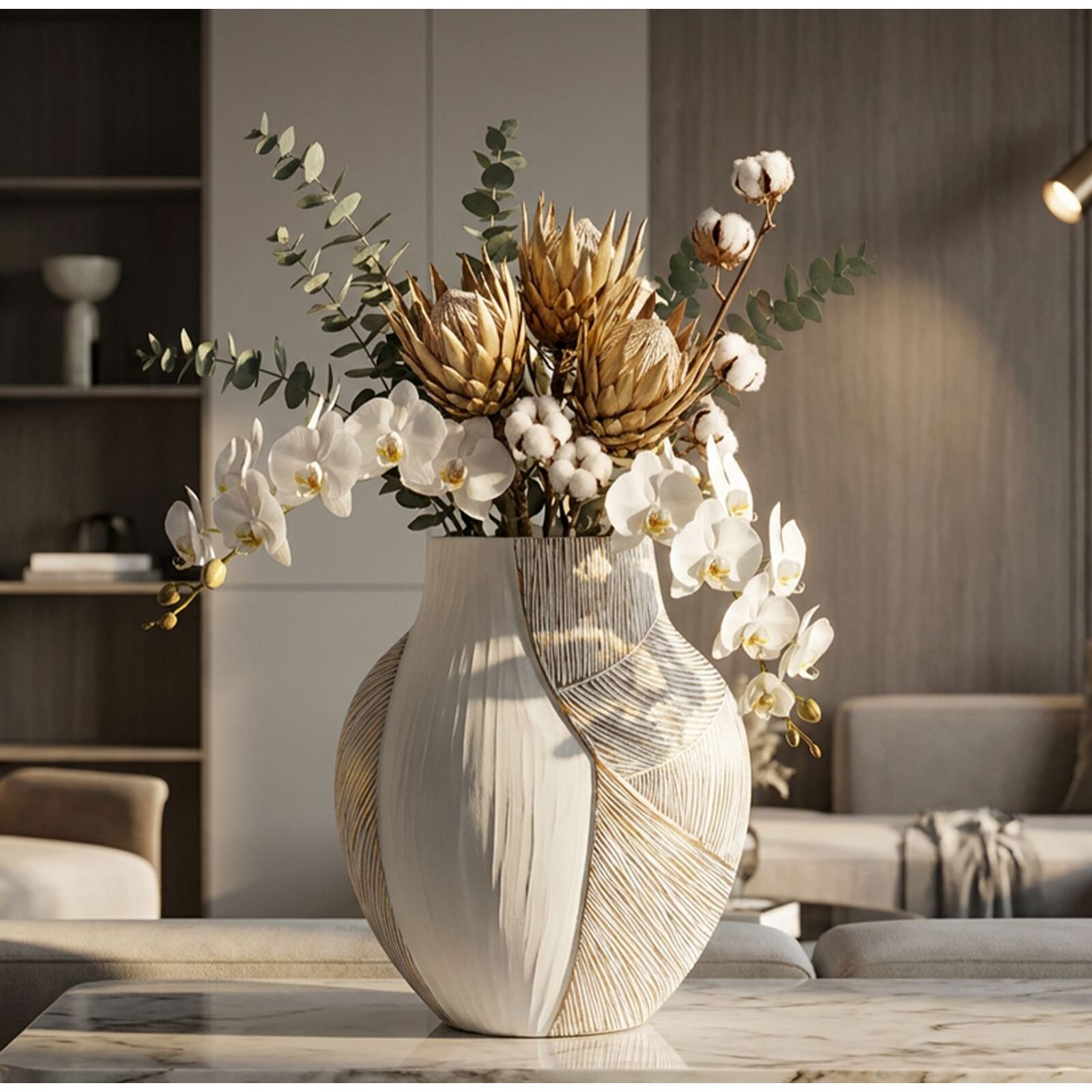 VASO RESINA HO CHI MINH CM 35X13,5X37,5 (APERTURA CM 16X6)