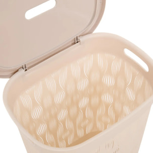 Corbeille à Linge Leaf 40L Beige H57 cm