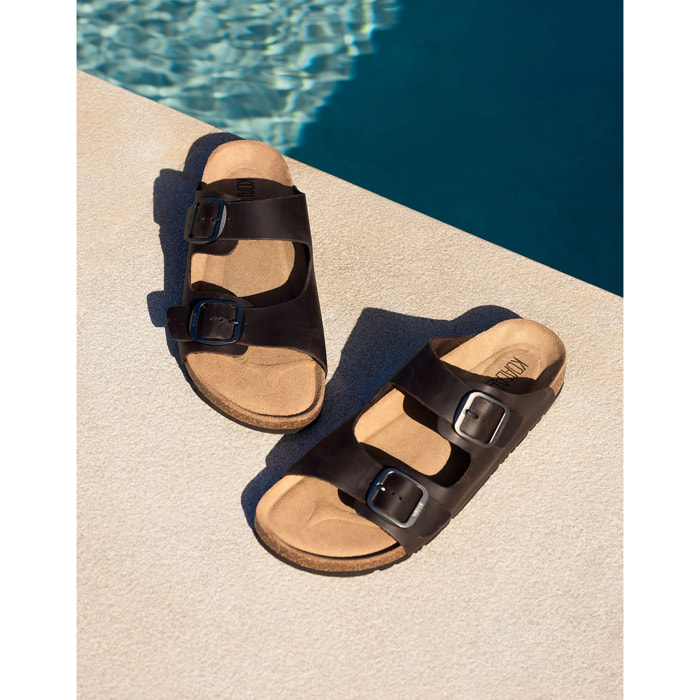 Sandalia Bio Piel Marrón - Cherokee