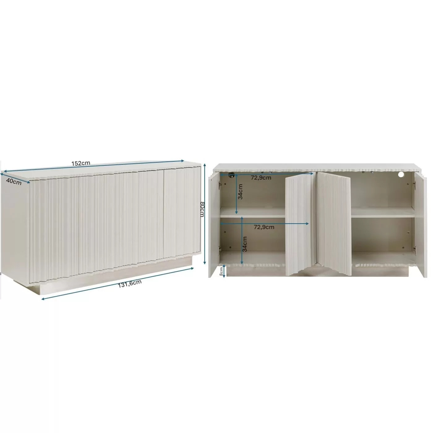 Buffet Stucco gris Kare Design
