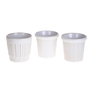 Set 3cachepot - 13,8xH13x13,8cm - Pezzi 2 - Bianchi Dino SpA