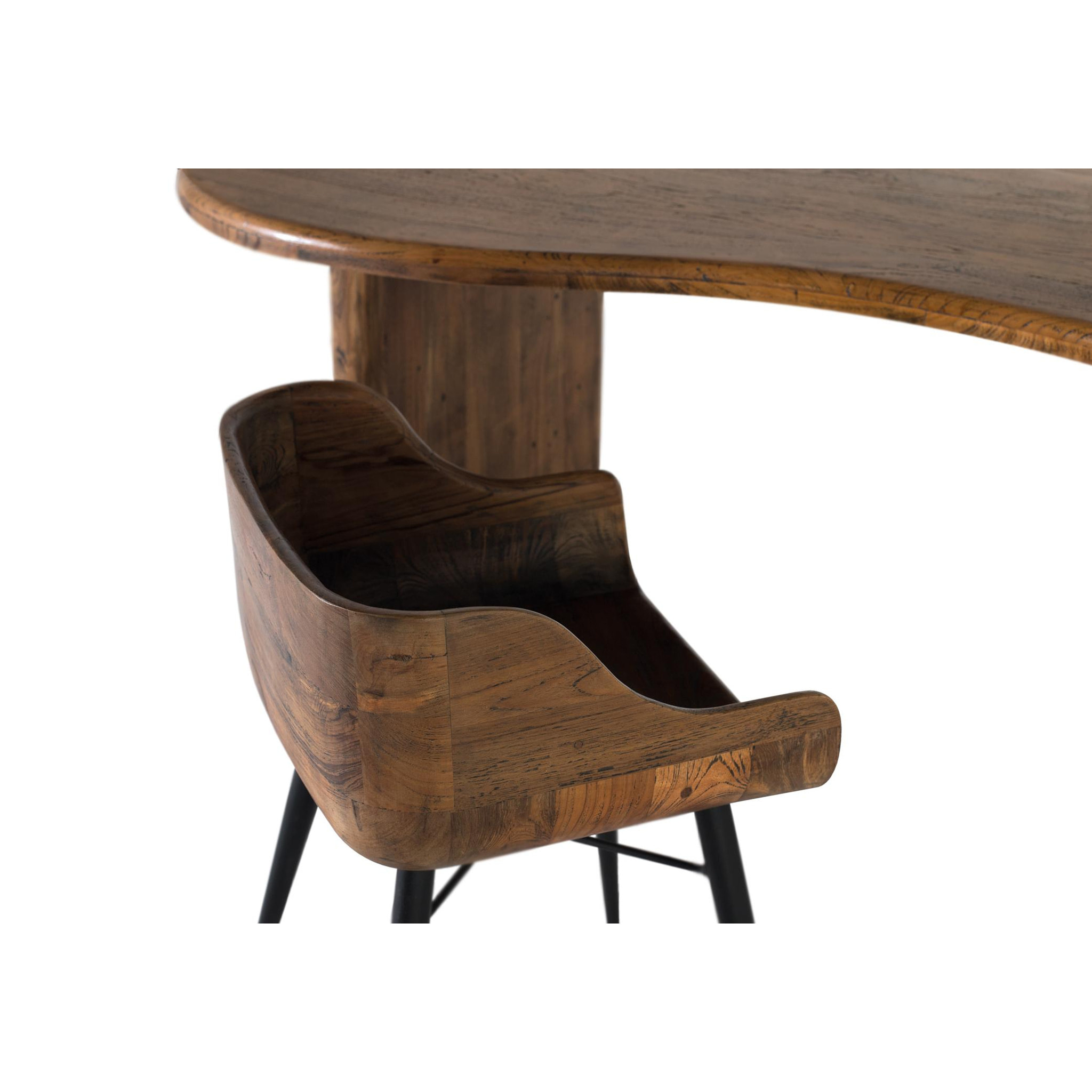 Silla de Madera de Teka 45 Cm Estilo Rústico Moderno