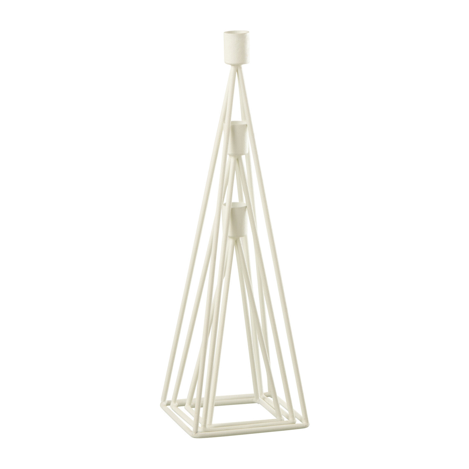 J-Line chandelier - métal - blanc - set de 3