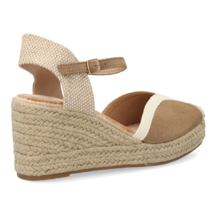 Alpargatas de cuña clásicas cómodas para mujer