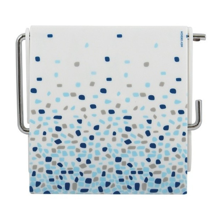 Porte rouleau papier wc Mural BREST Bleu MSV