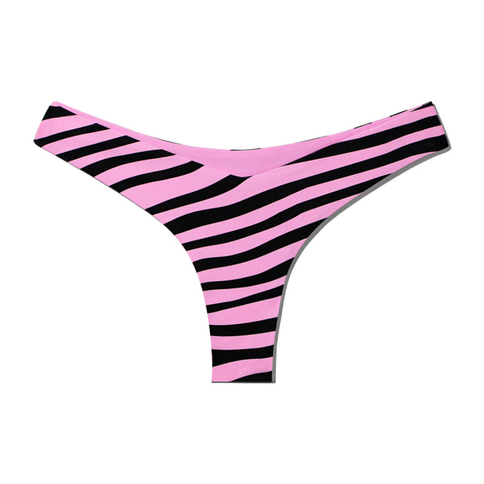 Bikini Mujer Parte Inferior Fiji  Zebra Rosa