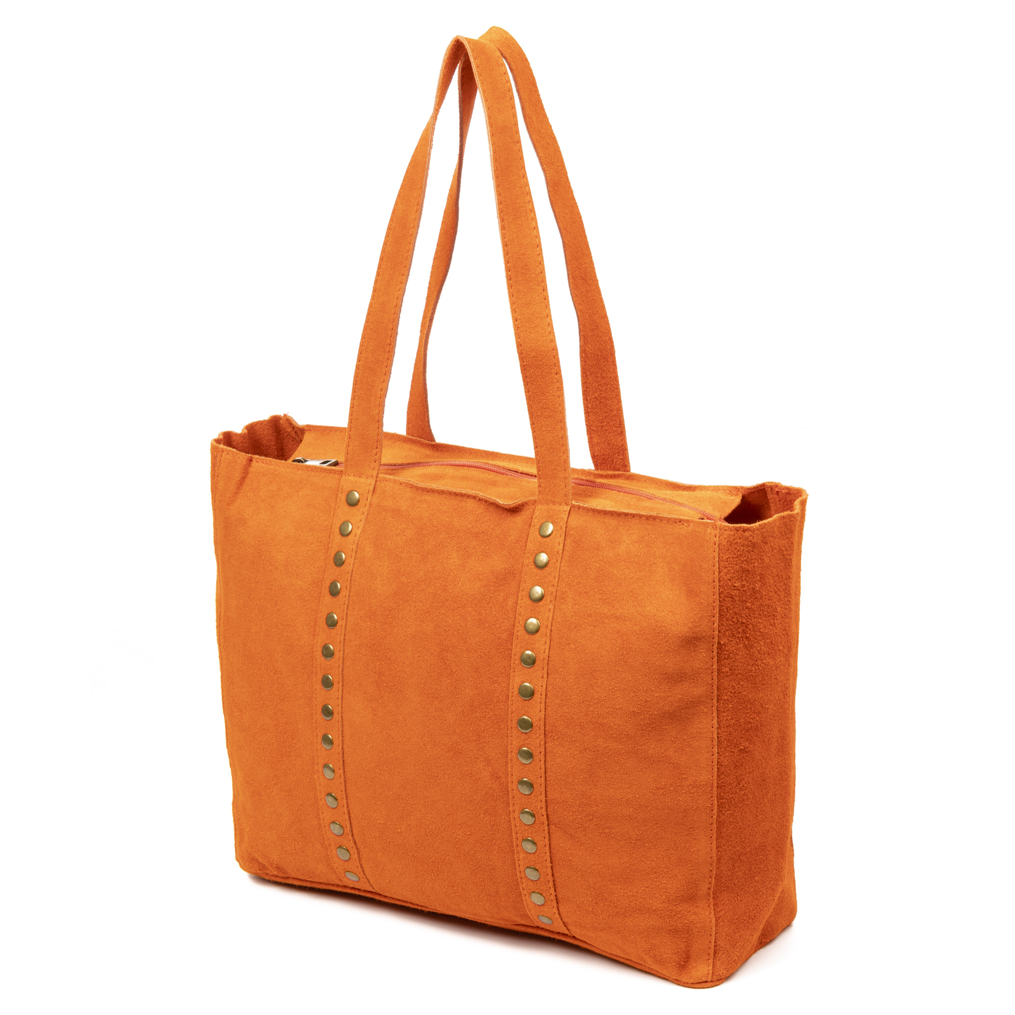 Alonte bolso de hombro mujer. Piel auténtica Gamuza.