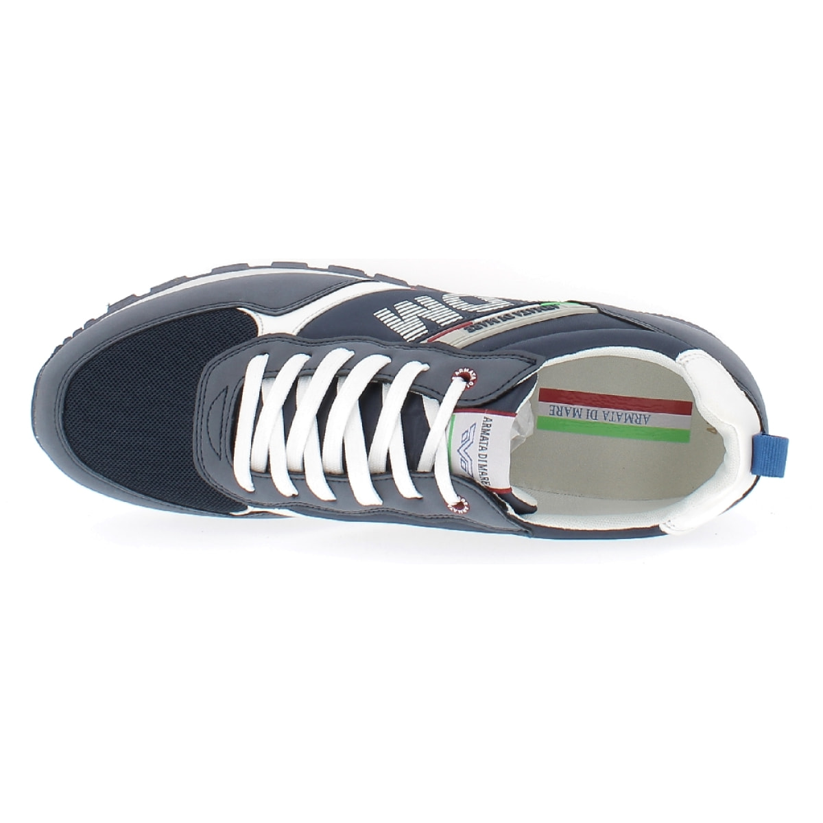 Armata di Mare Scarpe Uomo Sneakers Vintage Running con Soletta Rimovibile in Memory Foam AMU SS23N302 Navy