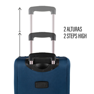 Juego De Maletas Semi-Rígidas Eva Itaca Bergamo Marino