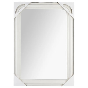 Miroir "Adèle" bois blanc 74x104cm