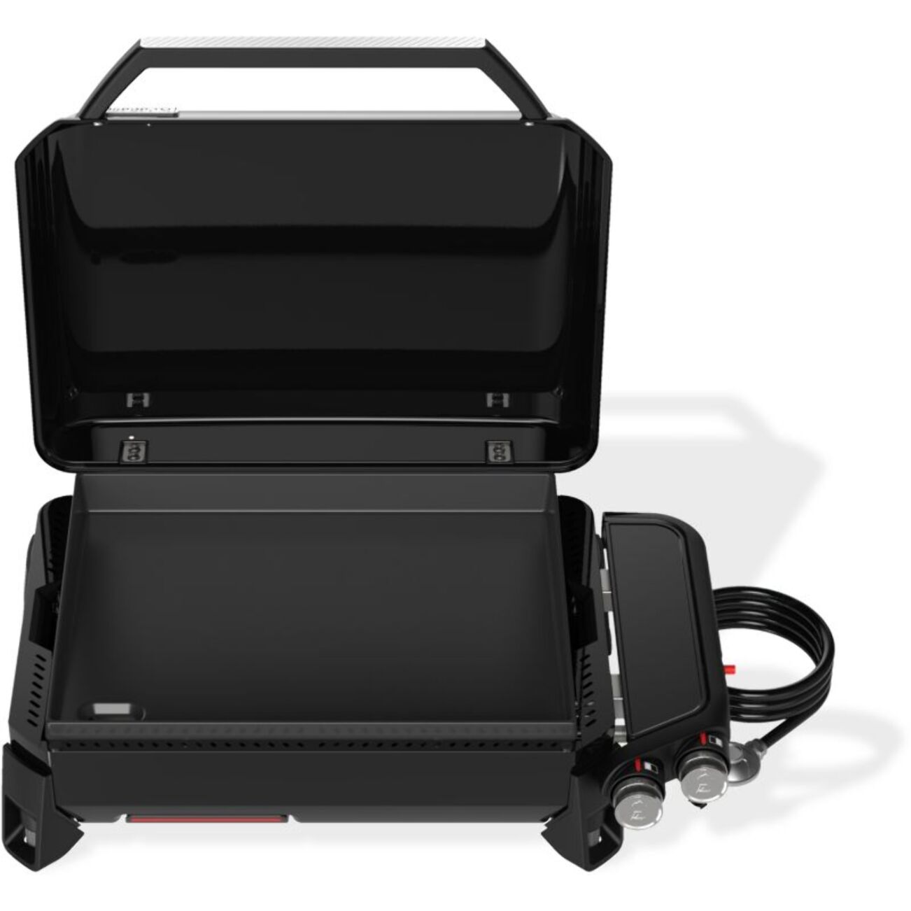 Plancha gaz WEBER black 2 brûleurs à poser,  56x41 cm