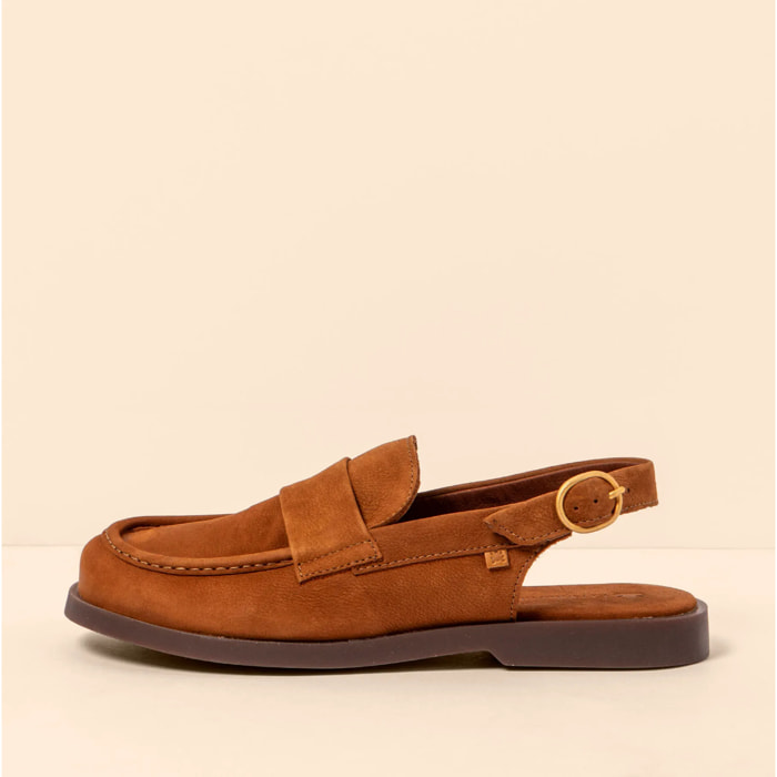 Zapatos N5872 NOBUCK LAVADO CUERO/ ARENISCA color Cuero
