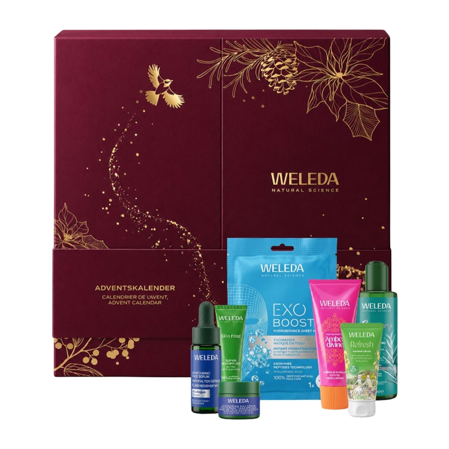 WELEDA - CALENDRIER DE L'AVENT 2026 (11 produits originaux, 2 formats voyage et 11 mini-formats) - Valeur 133€