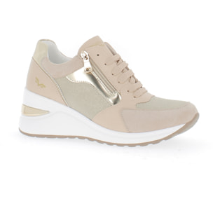 Armata di Mare Scarpe Donna Sneakers Casual con Zip Laterale AMD SS31H21 Beige