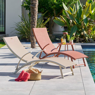 Transat Samba beige lin/argile