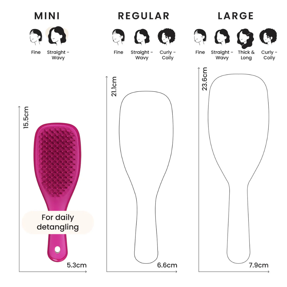 TANGLE TEEZER The Ultimate Detangler MINI Electric Raspberry