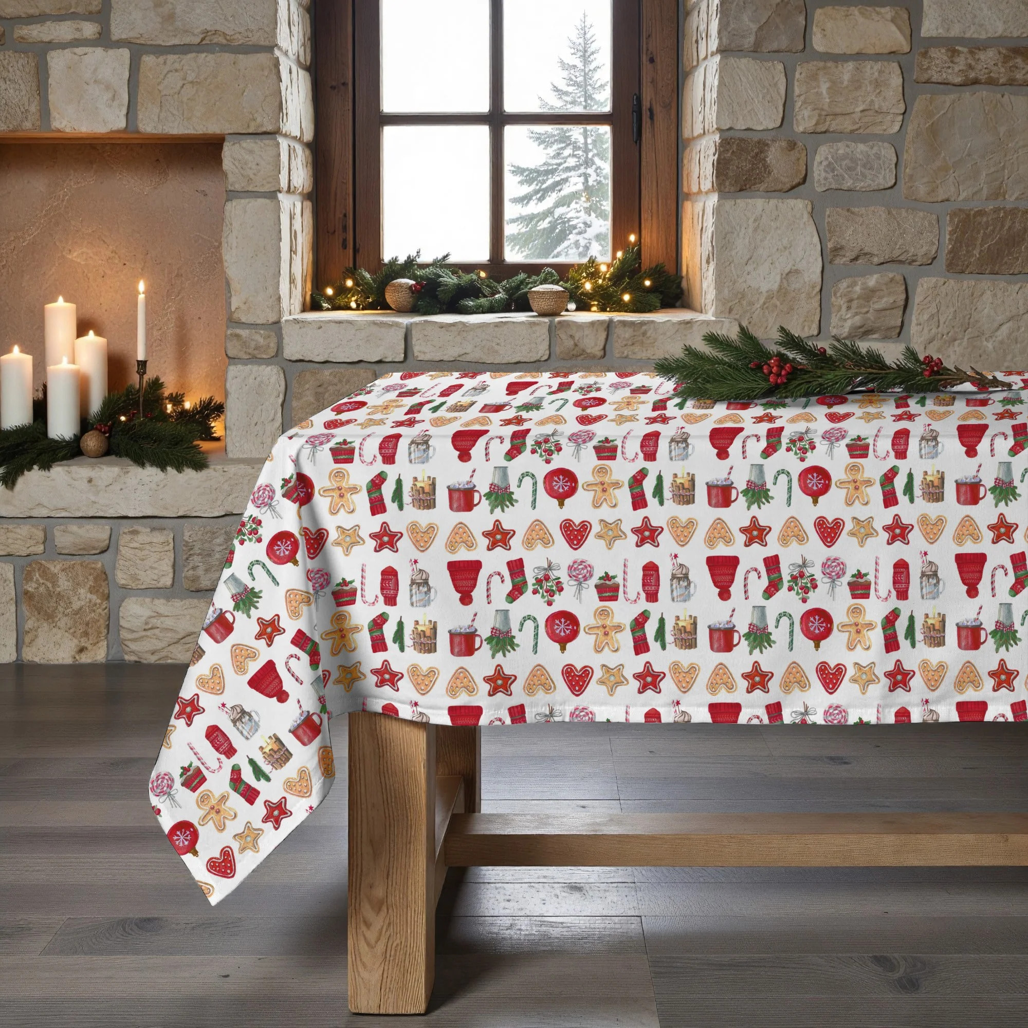 Nappe en résine Anti-tâches Merry Christmas 9