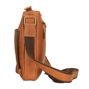 Borsa a tracolla  da uomo In Vera pelle Made in Italy 28x24x4 cm