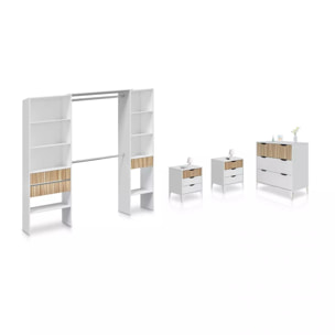 Dormitorio Nitza On Plus Blanco Artik (Blanco Mate) - Natur