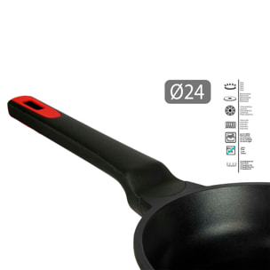 SARTEN 24CM AL FUNDIDO FULL INDUCTION MOLTEN