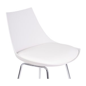 Tabourets de bar design blancs 65 cm (lot de 2) JUNE
