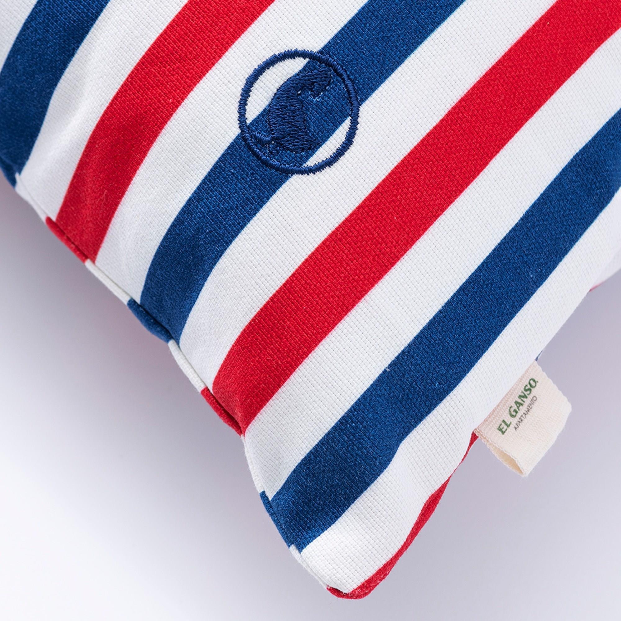 Cojín 40x40cm 100% algodón 300gsm rayas yale el ganso