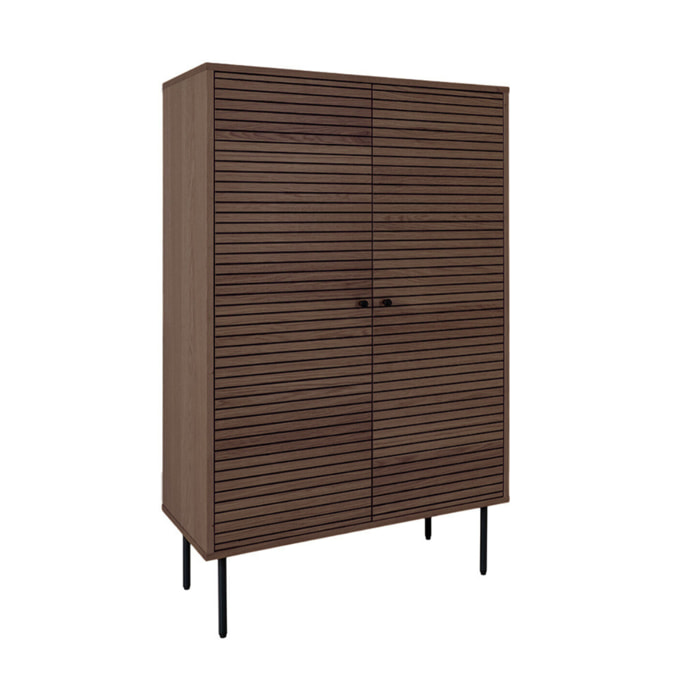 Tolga - buffet haut - chêne - 80x130 cm - Marron