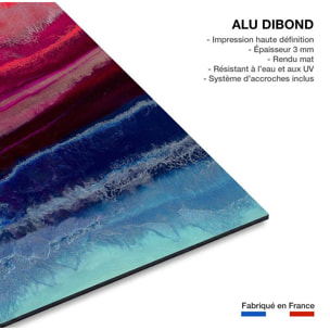 Tableau red blue contrast Tableau alu Dibond