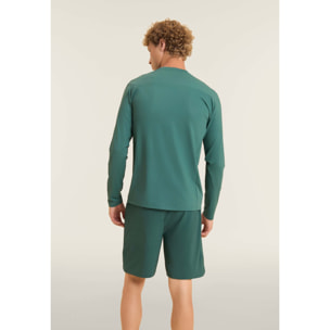 T-shirt slim manica lunga con fit tecnico