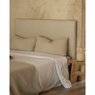 Tête de lit tapissée en beige en différentes tailles