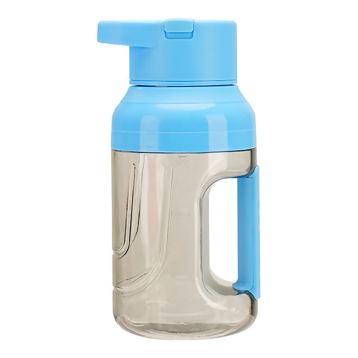 Batidora eléctrica recargable portátil de 1.500ml con 8 cuchillas de acero, vaso medidor, apertura cubierta para beber y batería de 1.500mAh.