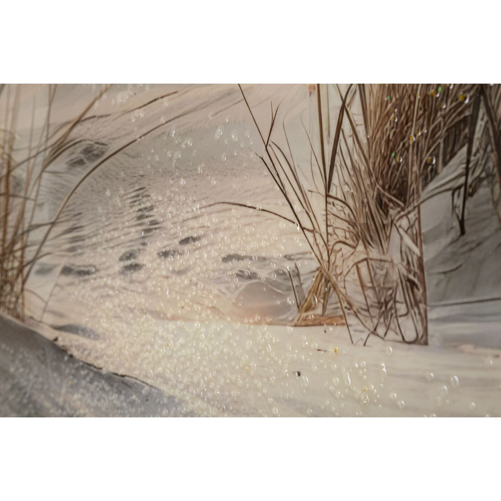 STAMPA DIPINTA SU TELA LACCATA BEACH C/CORNICE -A- CM 152X4X52