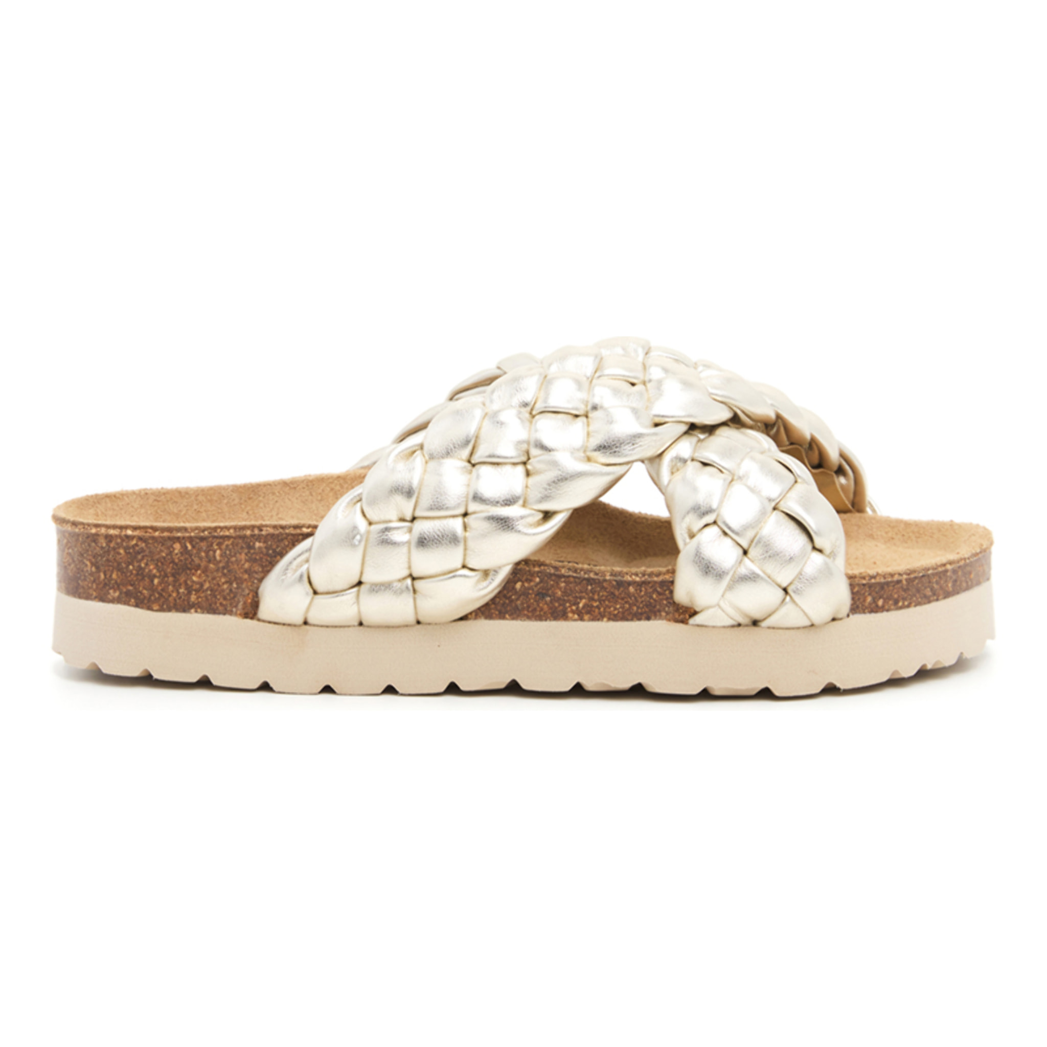 SANDALO CON ZEPPA BILLOWY DORATO