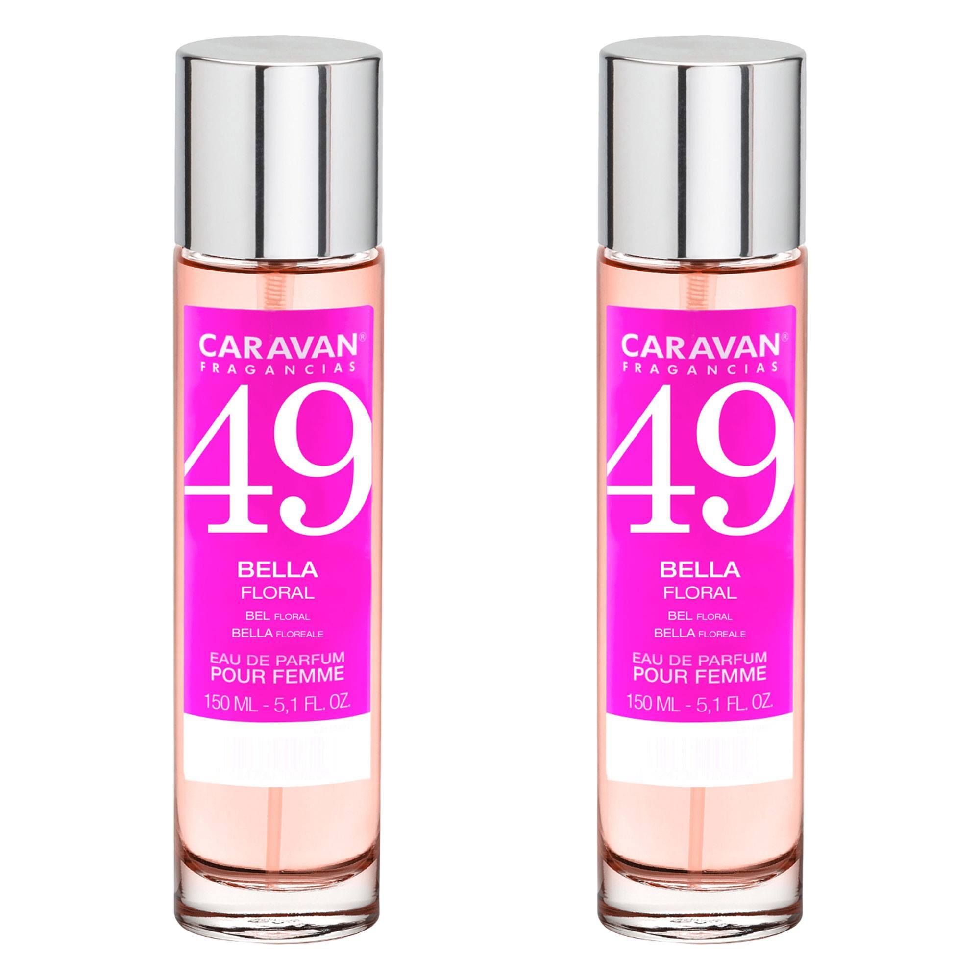 Caravan fragancias - caja de regalo con 2 perfumes nº49 de 150 ml, para mujer