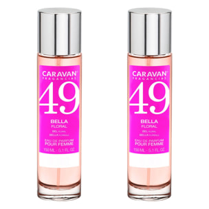 Caravan fragancias - caja de regalo con 2 perfumes nº49 de 150 ml, para mujer