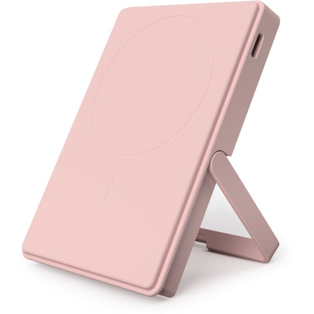 Batterie externe CASYX 5000 mAh Qi2 MagSafe avec bequille rose