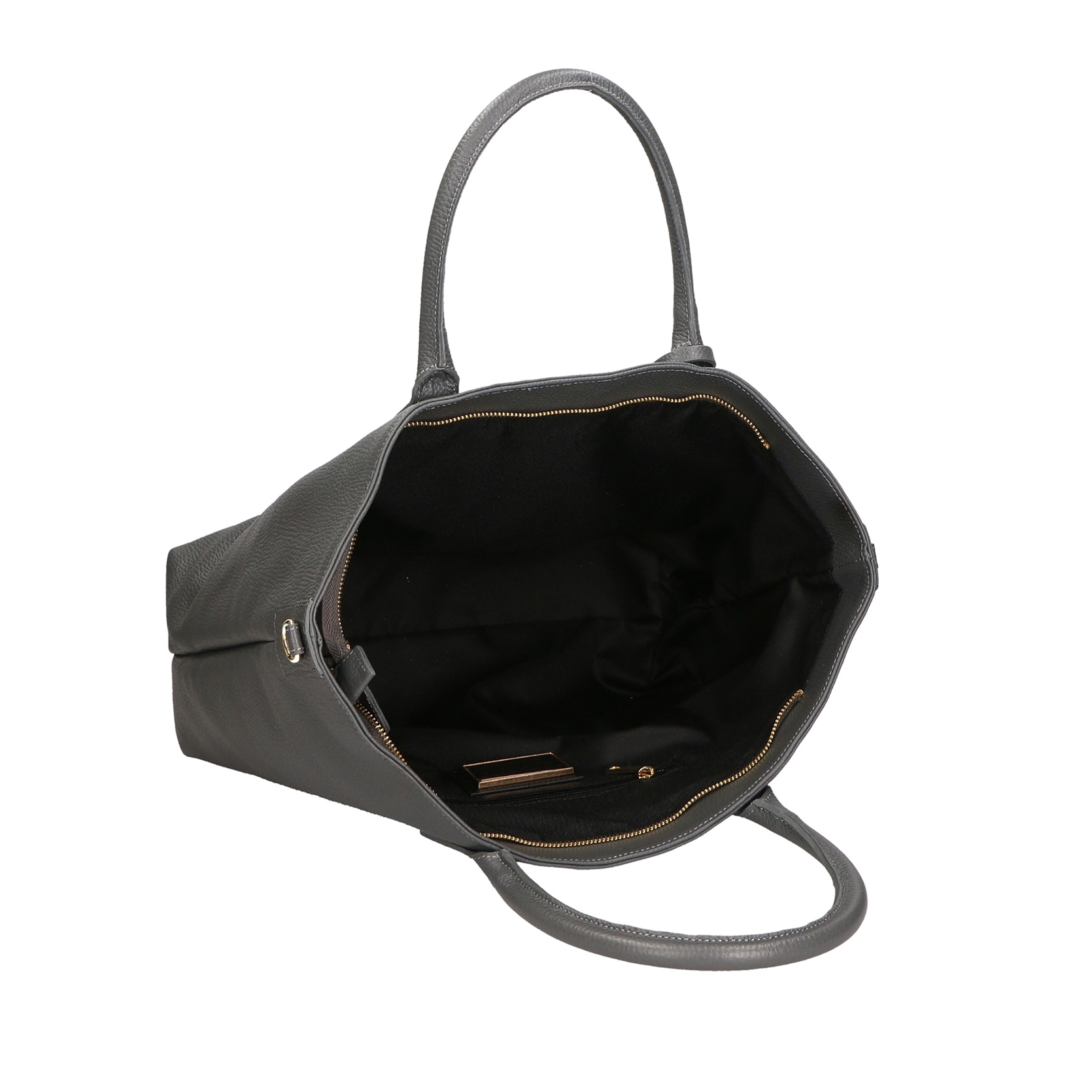 Borsa a spalla da Donna Wladimira in Vera Pelle Made in Italy 43x33x9 cm