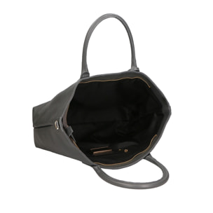 Borsa a spalla da Donna Wladimira in Vera Pelle Made in Italy 43x33x9 cm