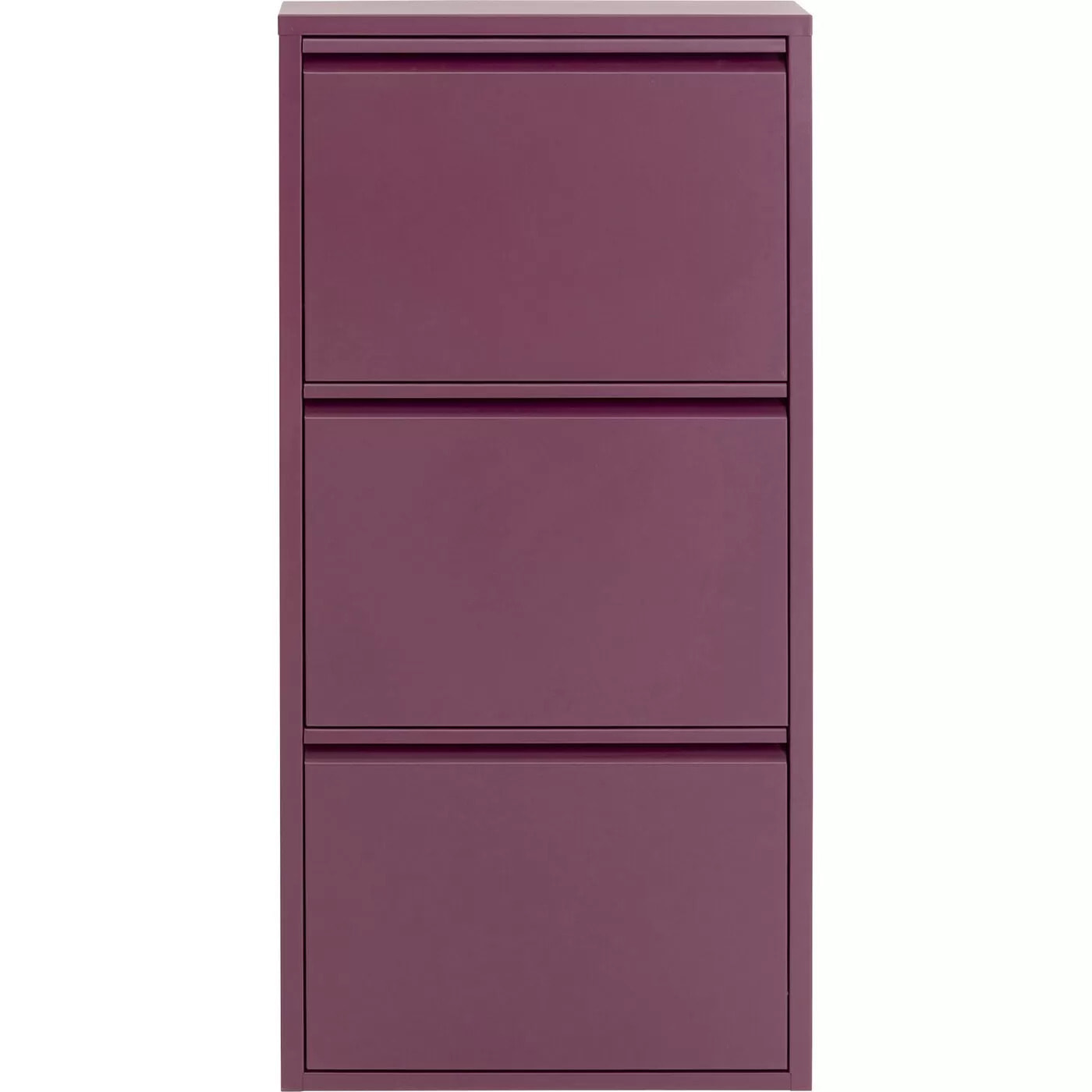 Casier à chaussures Caruso violet 3 tiroirs Kare Design