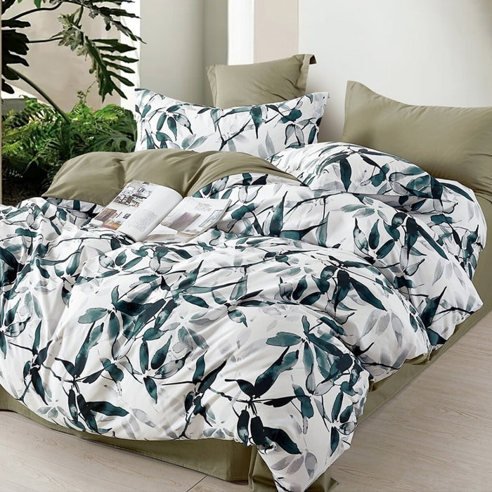 Parure housse de couette 100% percale de coton - Ralvine