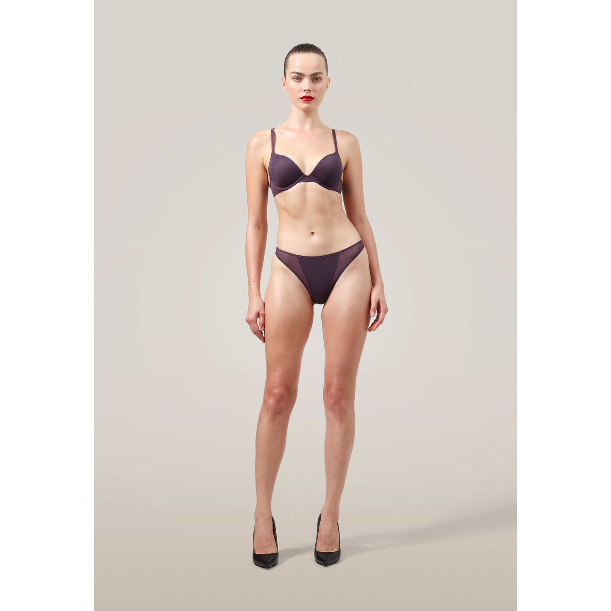 Reggiseno a copp Sheer Opaque Push-Up Bra