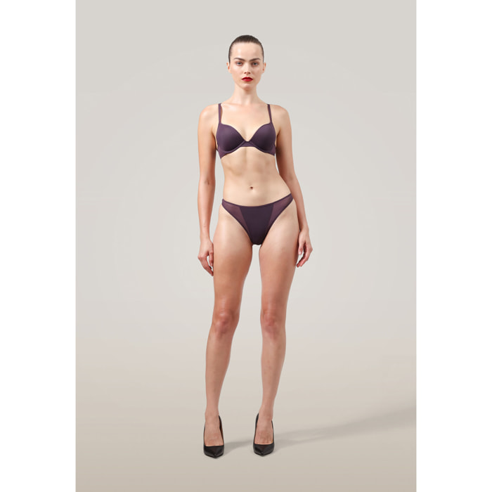 Reggiseno a copp Sheer Opaque Push-Up Bra