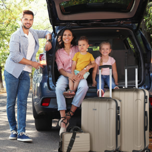 Juego De Maletas Rígidas Abs Itaca Havel Champagne